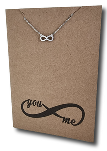 Small Infinity Pendant & Chain - Card 406
