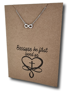 Small Infinity Pendant & Chain - Card 407