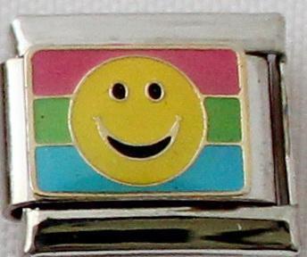 Smiley Rainbow 9mm Charm-Charmed Jewellery