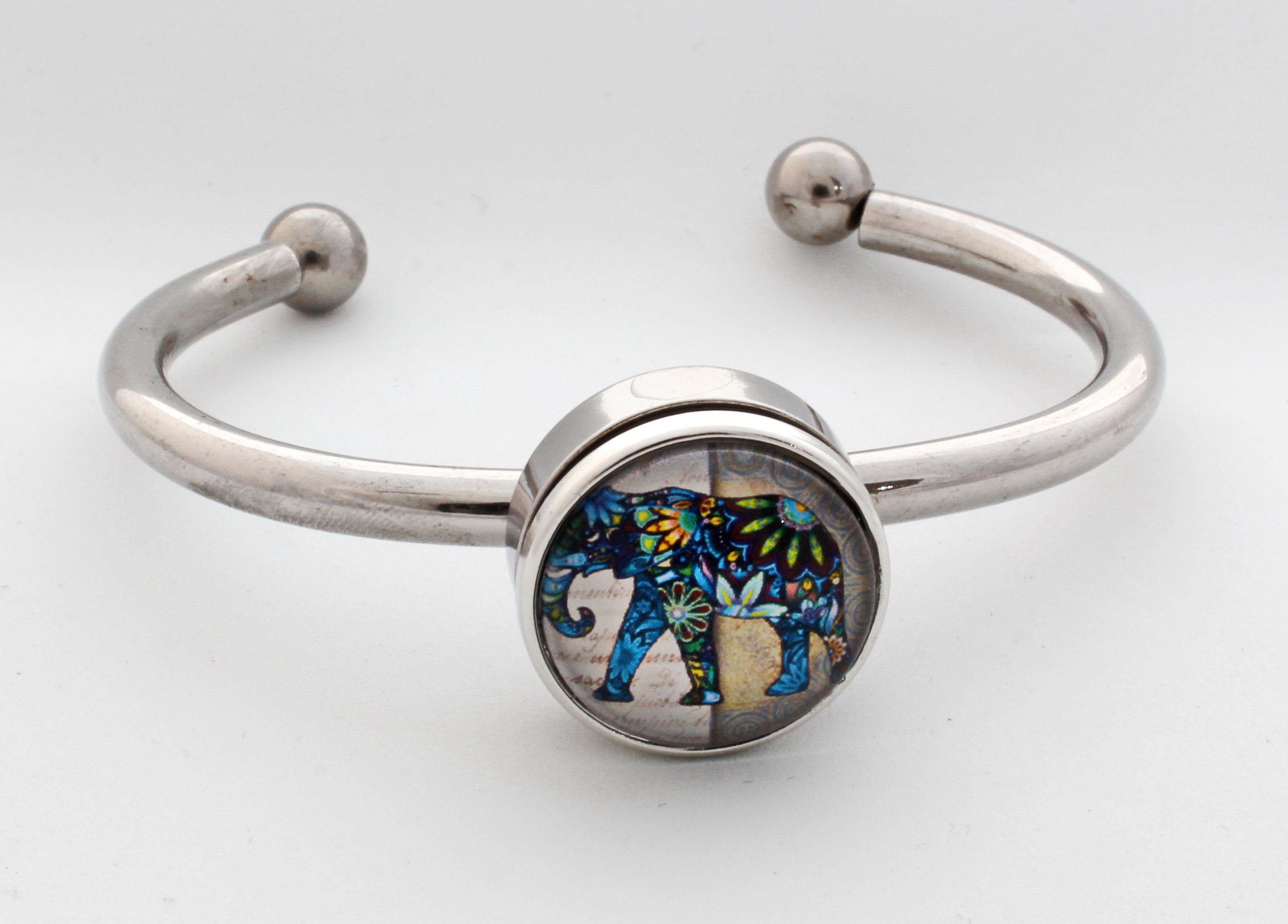 Snap Bracelet 1 + Charm of your choice (click product to upload photo)-Charmed Jewellery