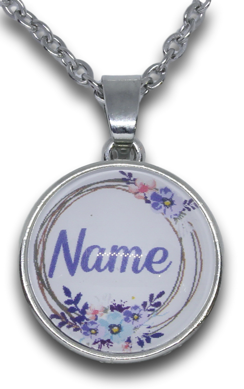 Snap Pendant & Chain + Personalized Glass Charm 2 *Click to personalize*-Charmed Jewellery