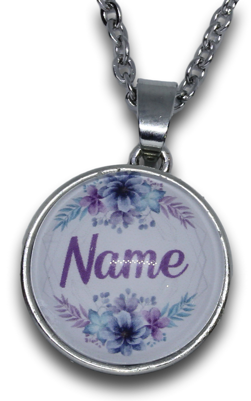 Snap Pendant & Chain + Personalized Glass Charm 3 *Click to personalize*-Charmed Jewellery