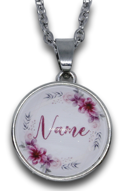 Snap Pendant & Chain + Personalized Glass Charm 4 *Click to personalize*-Charmed Jewellery