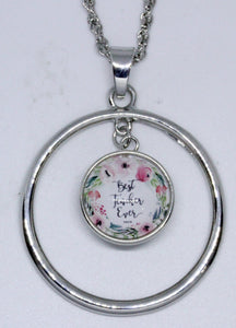 Snap Pendant + Glass Charm + Chain (TS-19) *Click to personalize*-Charmed Jewellery