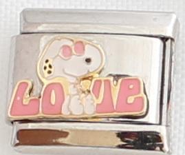 Snoopy Love 9mm Charm-Charmed Jewellery