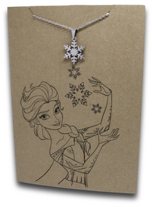 Snowflake Pendant & Chain - Card 160