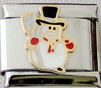 Snowman 9mm Charm-Charmed Jewellery