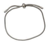 Stainless Steel Adjustable Bracelet (Fits Mini Charms)-Charmed Jewellery