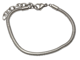 Stainless Steel Adjustable European Bracelet-Charmed Jewellery