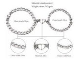 Stainless Steel Couple's Magnetic Bracelet