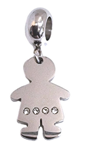 Stainless Steel European Charm - Boy