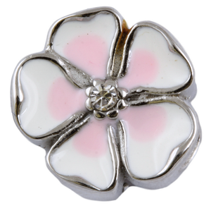 Stainless Steel European Charm - Flower-Charmed Jewellery