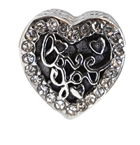Stainless Steel European Charm - I Love You