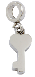 Stainless Steel Key Mini Charm-Charmed Jewellery