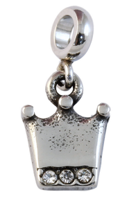 Stainless Steel Mini Crown Charm-Charmed Jewellery