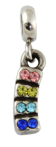 Stainless Steel Mini Rainbow-Charmed Jewellery