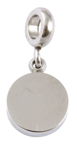Stainless Steel Mini Round Charm-Charmed Jewellery