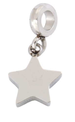 Stainless Steel Mini Star Charm-Charmed Jewellery