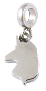 Stainless Steel Mini Unicorn Charm-Charmed Jewellery