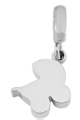 Stainless Steel Pram Mini Charm-Charmed Jewellery