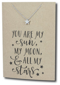 Star Pendant & Chain - Card 246-Charmed Jewellery