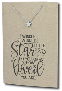 Star Pendant & Chain - Card 251-Charmed Jewellery