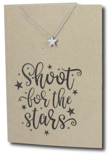 Star Pendant & Chain - Card 252-Charmed Jewellery