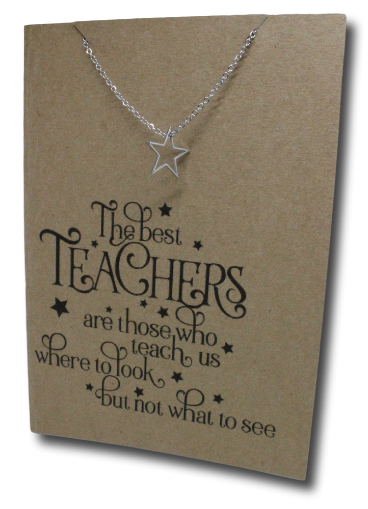 Star Pendant & Chain - Card 27-Charmed Jewellery
