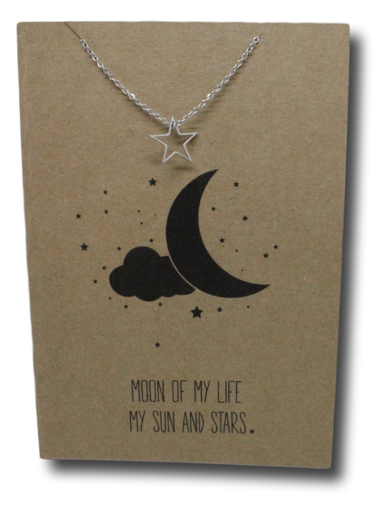 Star Pendant & Chain - Card 4-Charmed Jewellery