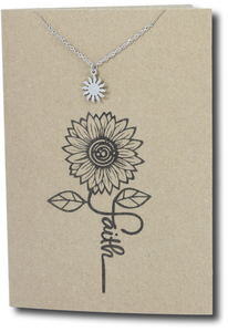 Sun Pendant & Chain - Card 262-Charmed Jewellery
