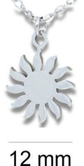 Sun Pendant & Chain - Card 267-Charmed Jewellery