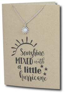 Sun Pendant & Chain - Card 268-Charmed Jewellery