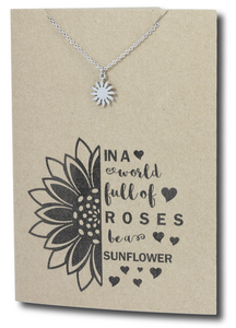 Sun Pendant & Chain - Card 271-Charmed Jewellery