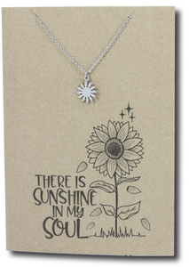 Sun Pendant & Chain - Card 273-Charmed Jewellery