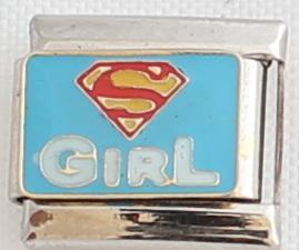 Super Girl 9mm Charm-Charmed Jewellery