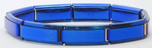 Superlink Italian Charm Bracelet - Blue-Charmed Jewellery
