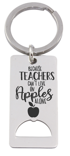 Teacher Bottle Opener Keyring-Charmed Jewellery