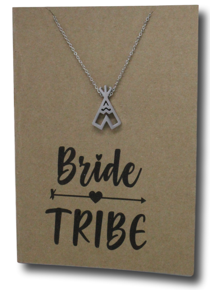 Teepee Pendant & Chain - Card 34-Charmed Jewellery