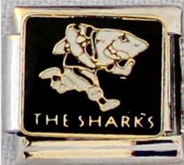 The Sharks Rugby 9mm Charm-Charmed Jewellery