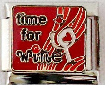 Time for Wine 9mm Charm-Charmed Jewellery