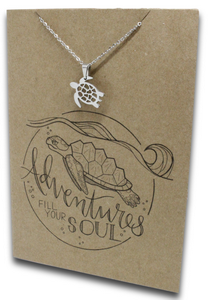 Turtle Pendant & Chain - Card 103