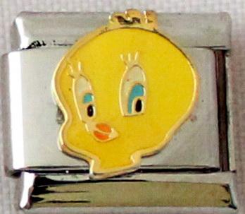 Tweety face 9mm Charm-Charmed Jewellery