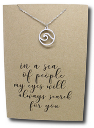 Wave Pendant & Chain - Card 205