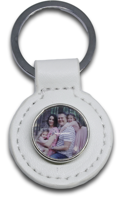 White Snap Keyring + Photo Charm *Click to personalize*-Charmed Jewellery
