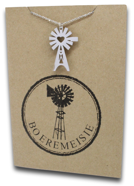 Windmill Pendant & Chain - Card 86-Charmed Jewellery