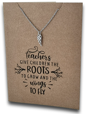 Wing Pendant & Chain - Card 455