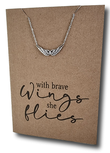 Wings Pendant & Chain - Card 398