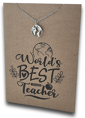 World Pendant & Chain - Card 461