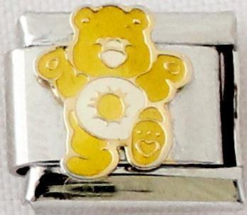 Yellow Care Bear 9mm Charm-Charmed Jewellery