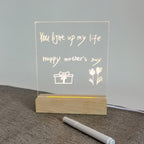 To Do List Writing Board with LED Light